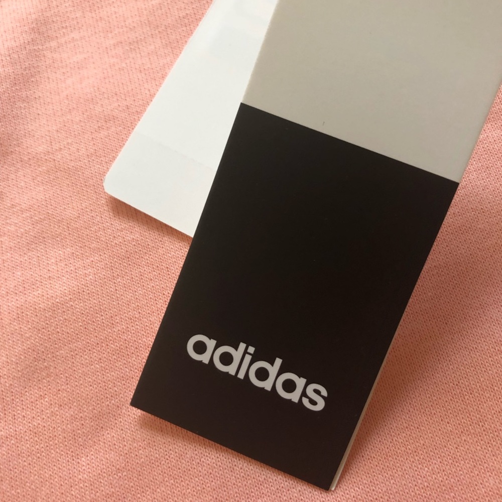 Adidas pink three stripe crew - Picture 3 of 4